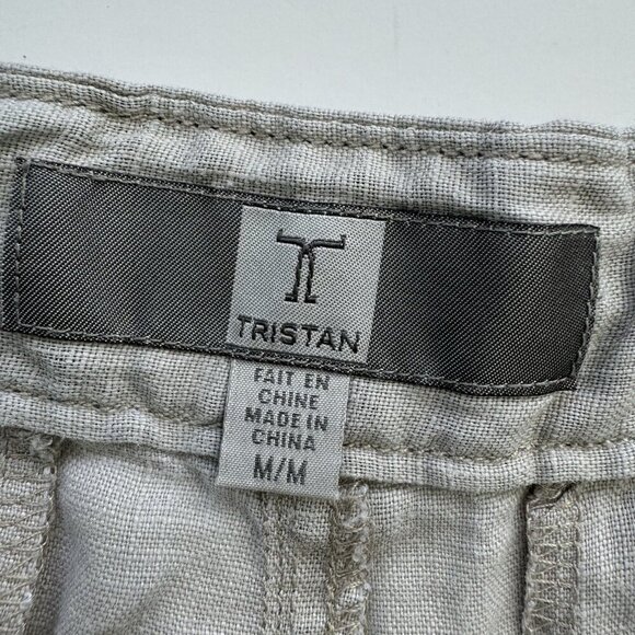 Tristan 100% Linen Capri Pants size medium drawstring waist - Picture 9 of 9